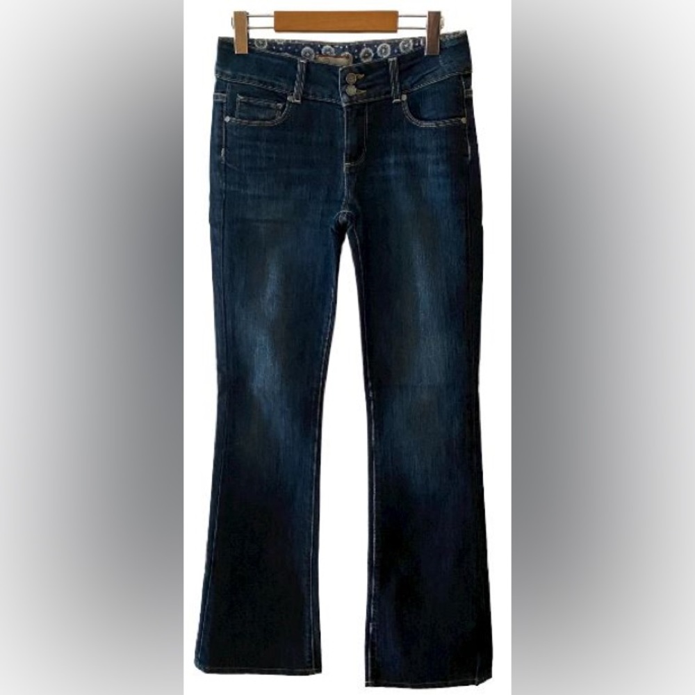 PAIGE Premium Denim "Hidden Hills" High Rise Boot Cut Blue Jeans Size 26